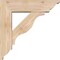 Ekena Millwork Funston Traditional Smooth Bracket w/ Offset Brace, Douglas Fir, 5 1/2"W x 18"D x 18"H BKT0604X18X18FST01SDF - alternate 2